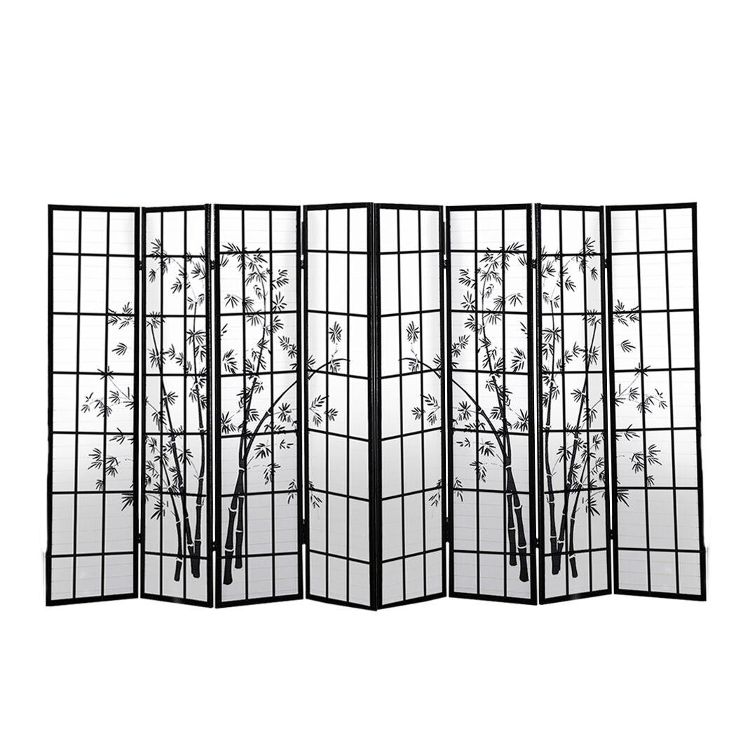 Scituate Free Standing Foldable Room Divider Privacy Screen Bamboo Print Price