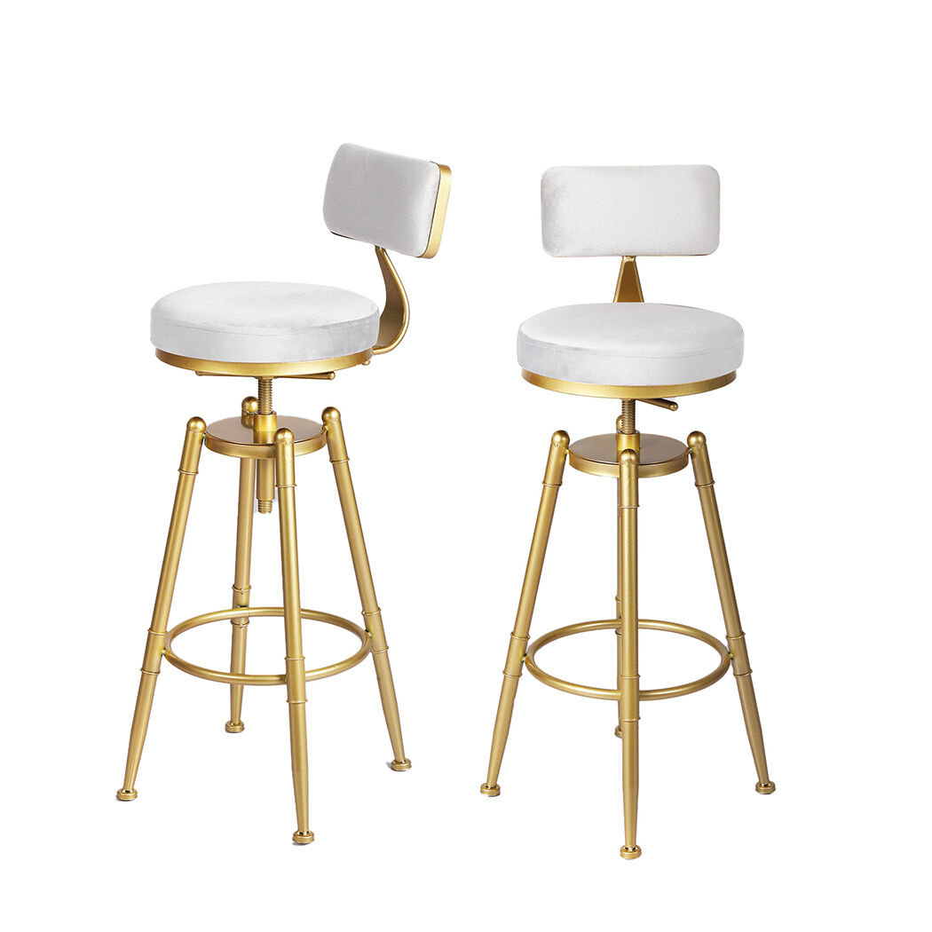 Bar Stools Kitchen Stool Chair Swivel Barstools Velvet Padded Seat Price