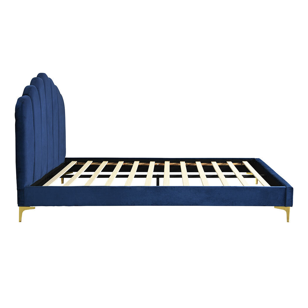 Adwick Bed Frame Mattress Base Platform Wooden Velevt Headboard Price