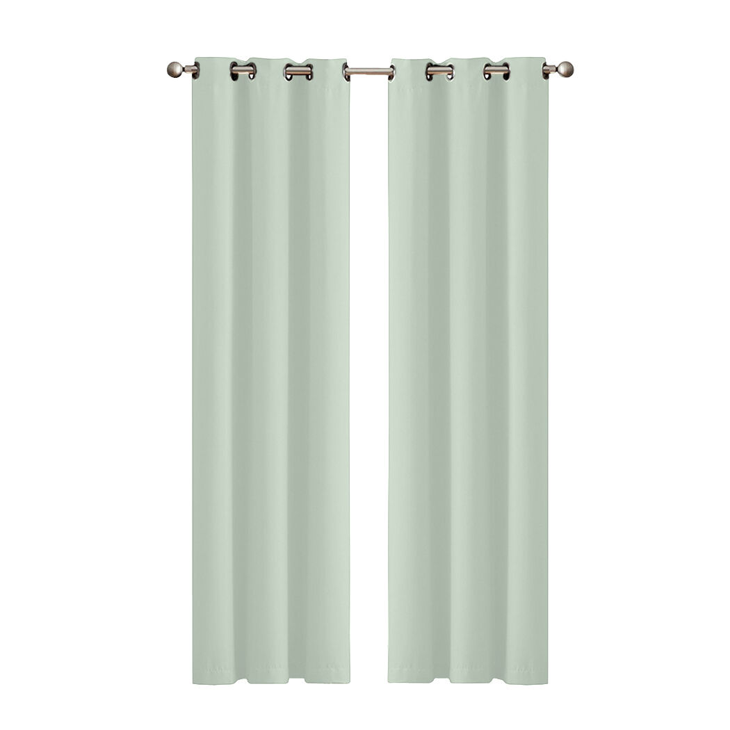 2x Blockout Curtains Panels 3 Layers Eyelet Room Darkening Price