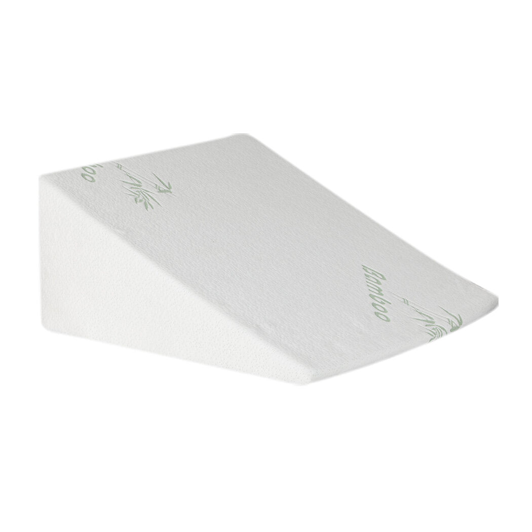 Bedding Wedge Pillow Memory Foam Cushion Back Neck Support Bamboo Cover Price
