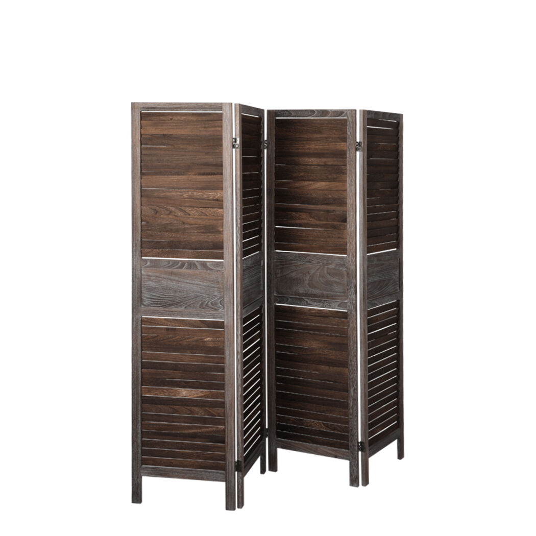 Colleyville Room Divider Folding Screen Privacy Dividers Stand Wood Brown Price