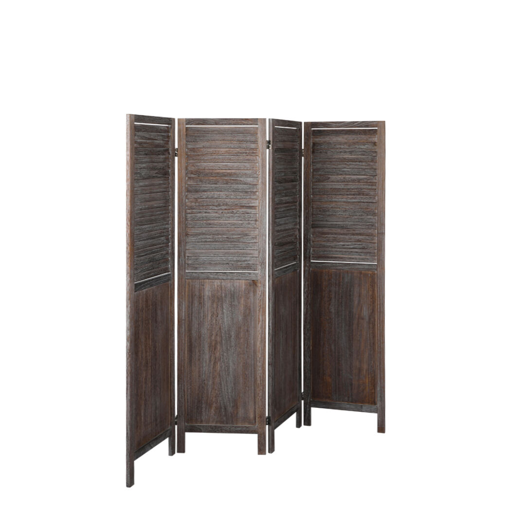 Washpool Room Divider Folding Screen Privacy Dividers Stand Wood Brown Price