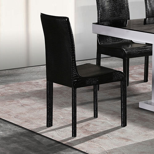 2x Steel Frame Leatherette Medium High Back rest Dining Chairs with Wooden legs Price