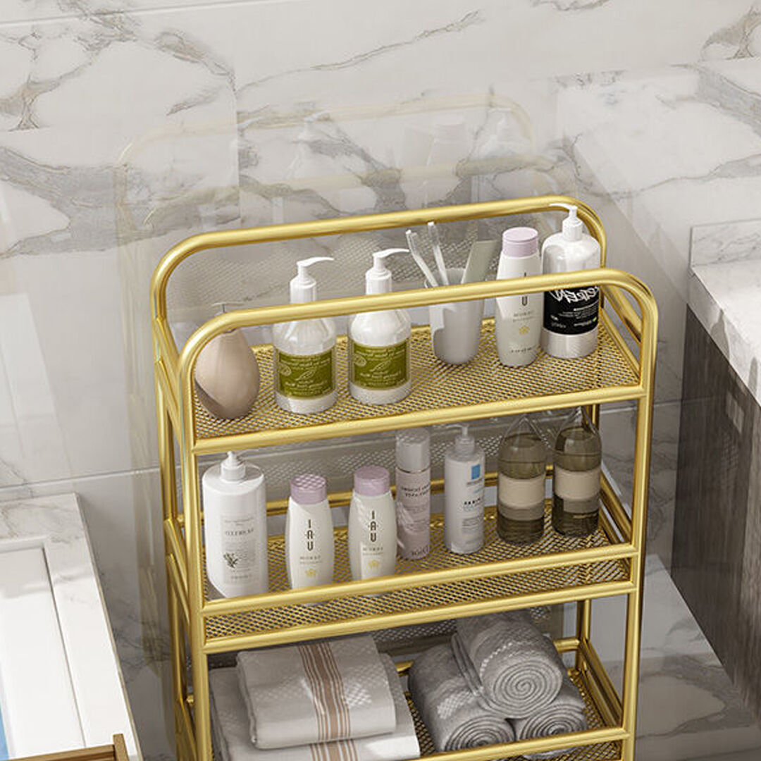 3 Tier Rectangular Bathroom Shelf Multifunctional Storage Display Rack Organiser Price