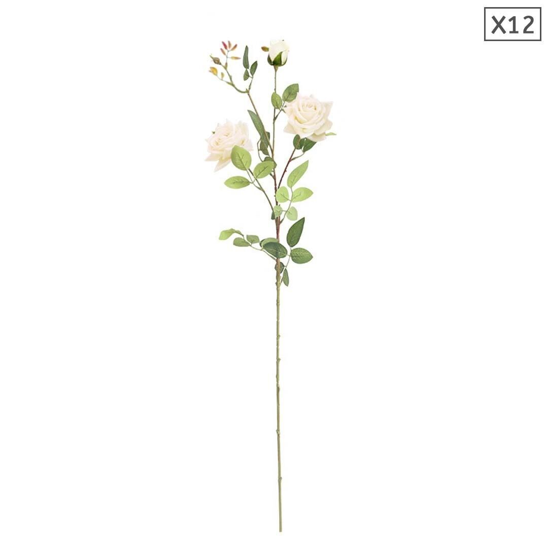 12pcs Artificial Silk Flower Fake Rose Bouquet Table Decor Price