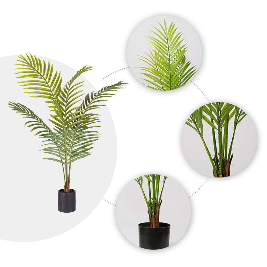 Green Artificial Indoor Rogue Areca Palm Tree Fake Tropical Plant Home Office Decor Price