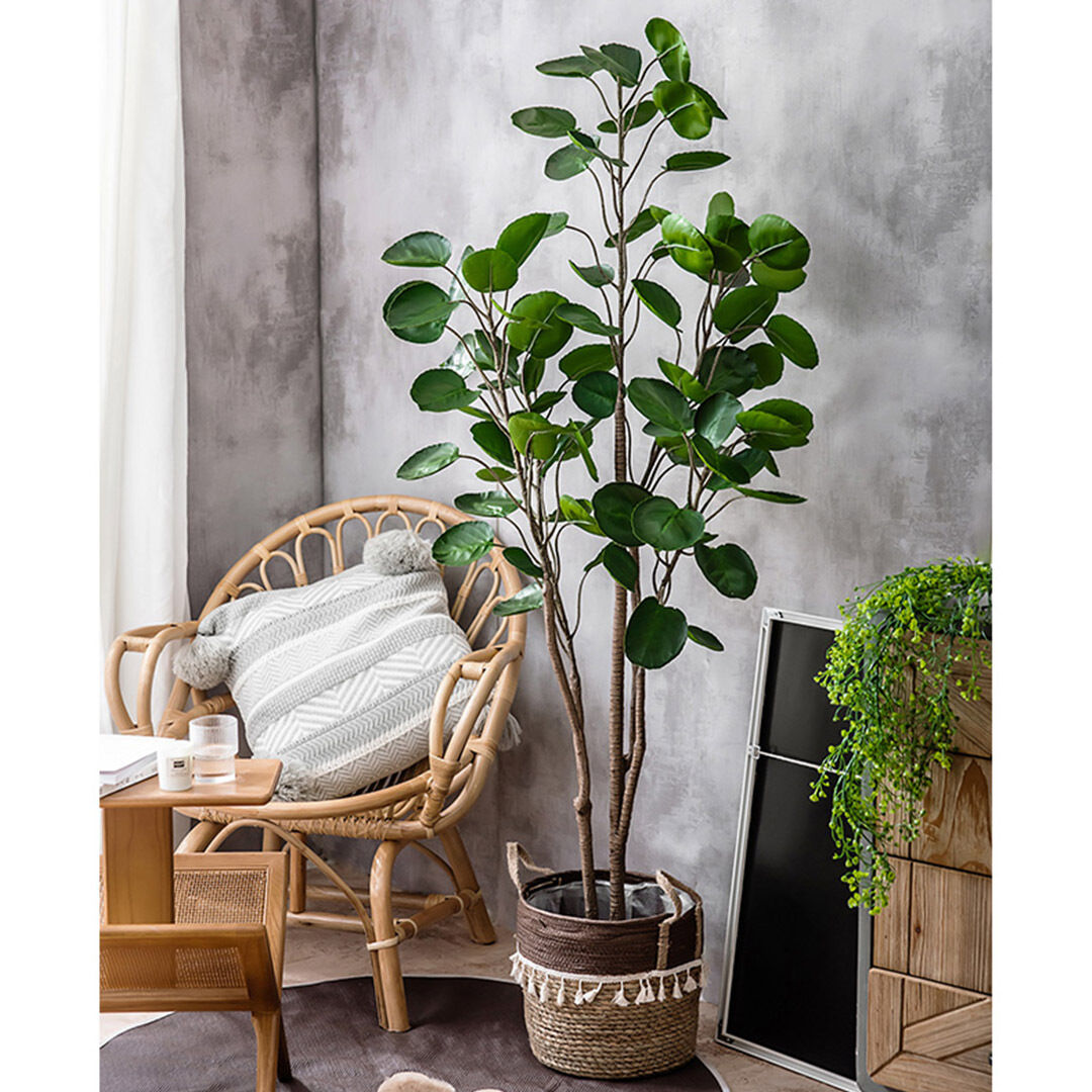 Green Artificial Indoor Pocket Money Tree Fake Plant Simulation Decorative Price