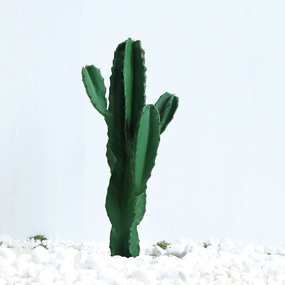 70cm Green Artificial Indoor Cactus Tree Fake Plant Simulation Decorative 5 Heads Price