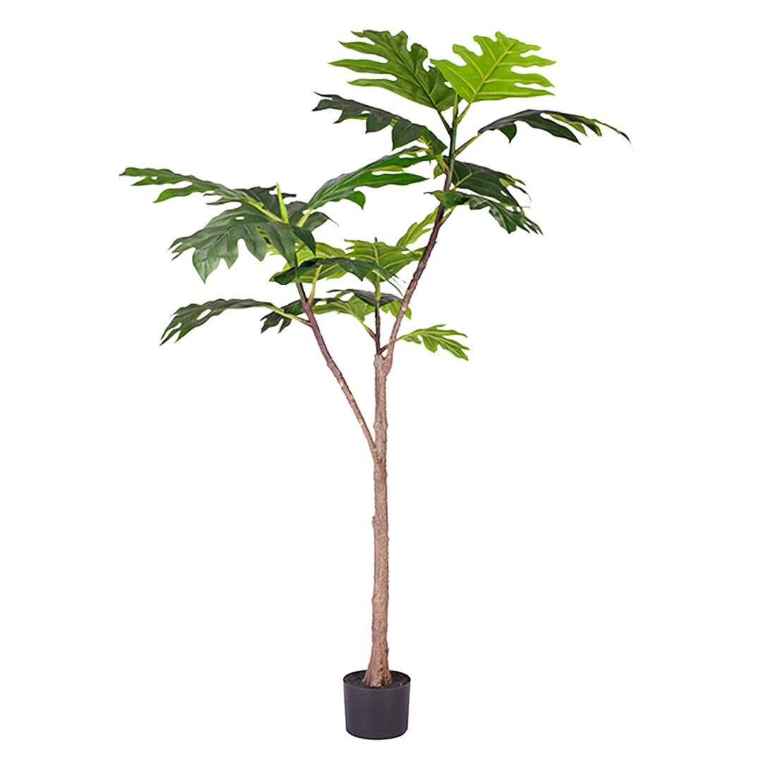 Artificial Natural Green Split-Leaf Philodendron Tree Fake Tropical Indoor Plant Home Office Decor Price
