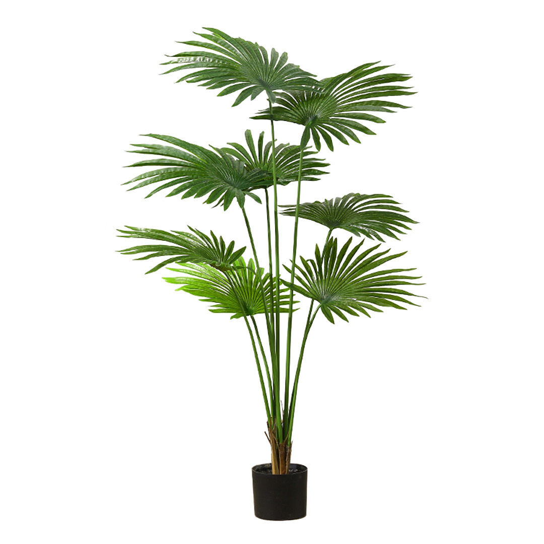 Artificial Natural Green Fan Palm Tree Fake Tropical Indoor Plant Home Office Decor Price