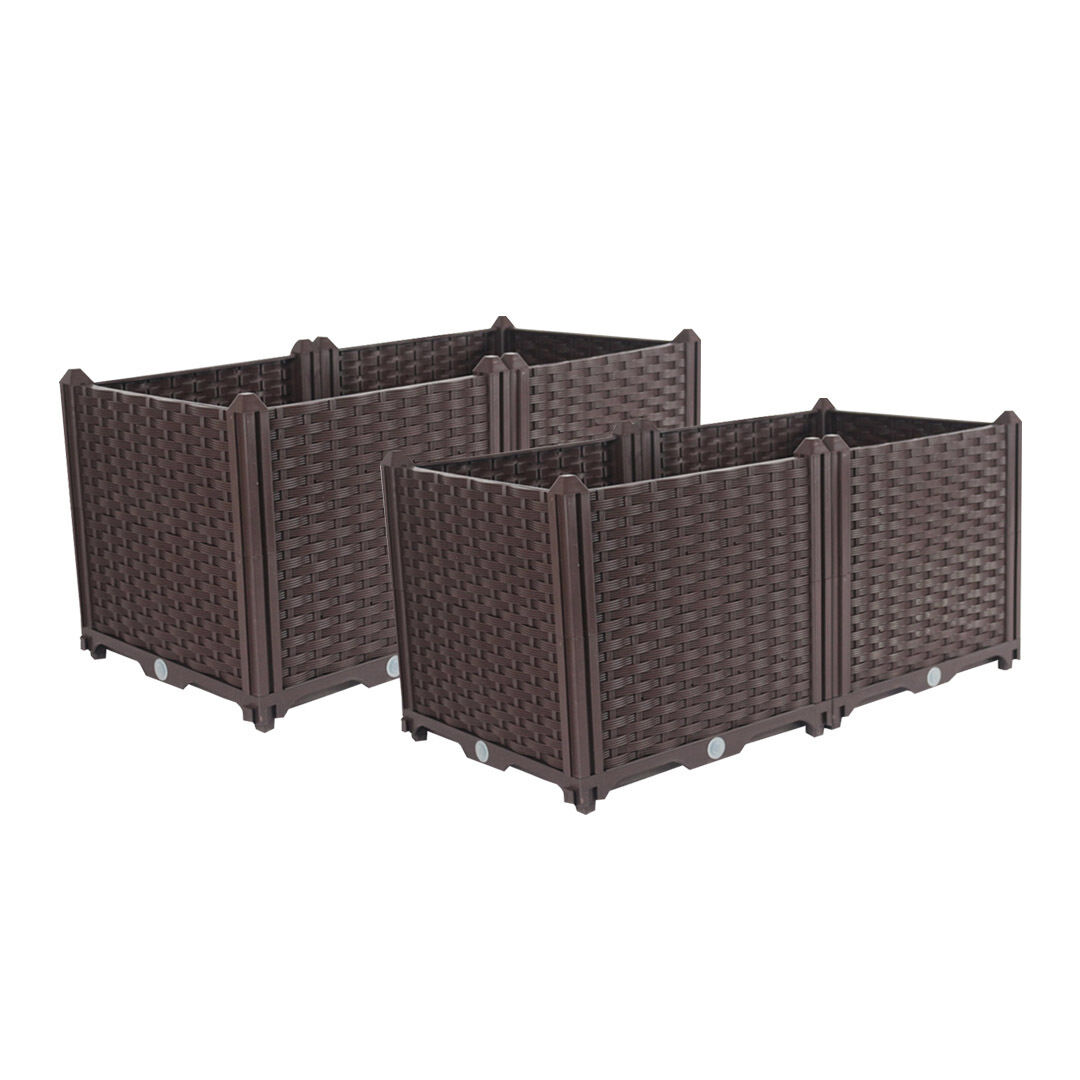 Elevated Raised Garden Bed Plants Vegetable Herb Flower Outdoor Plastic Planter Box Price