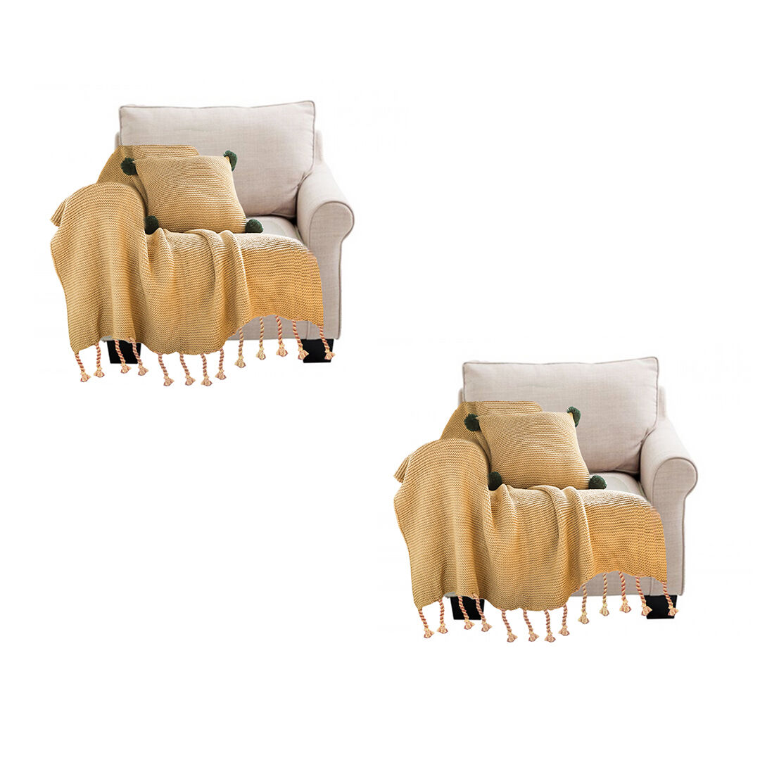 Tassel Fringe Knitting Blanket Warm Cozy Woven Cover Couch Bed Sofa Home Decor Price