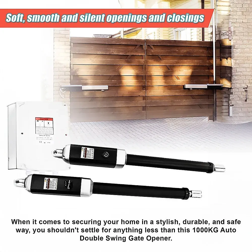1000KG Solar Double Swing Auto Motor Remote Gate Opener Price
