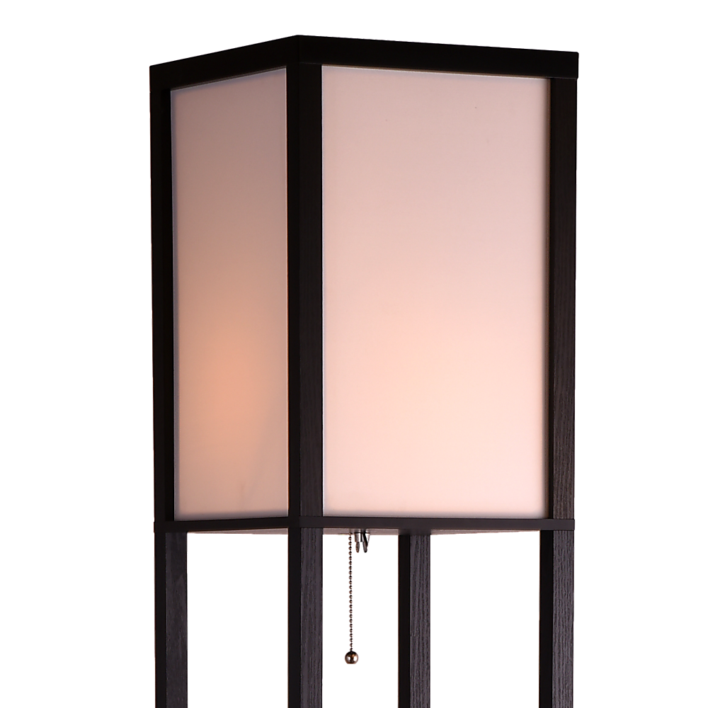 Shelf Floor Lamp - Shade Diffused Light Source with Open-Box Shelves Price
