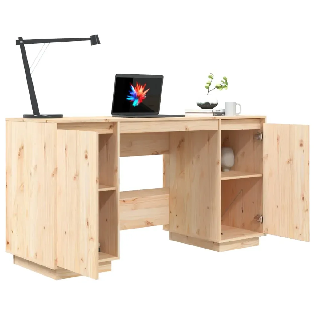 Desk 140x50x75 cm Solid Wood Pine Price