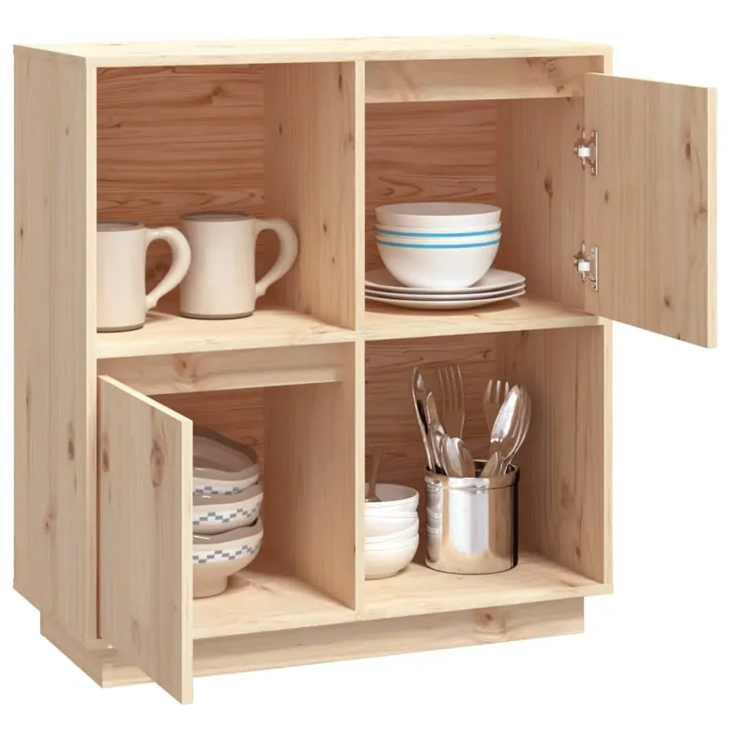 Sideboard 74x35x80cm Solid Wood Pine Price