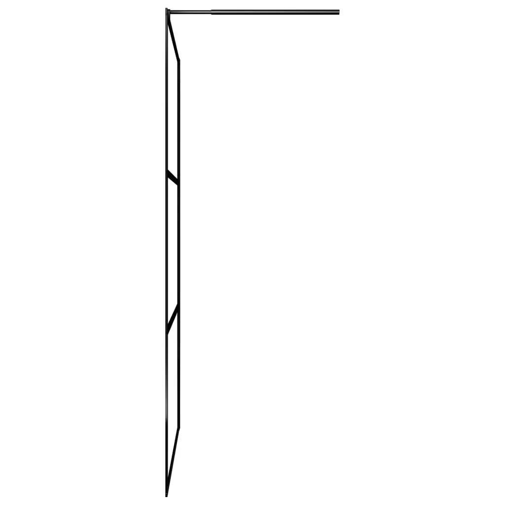 Walk-in Shower Wall with Clear ESG Glass Black Price