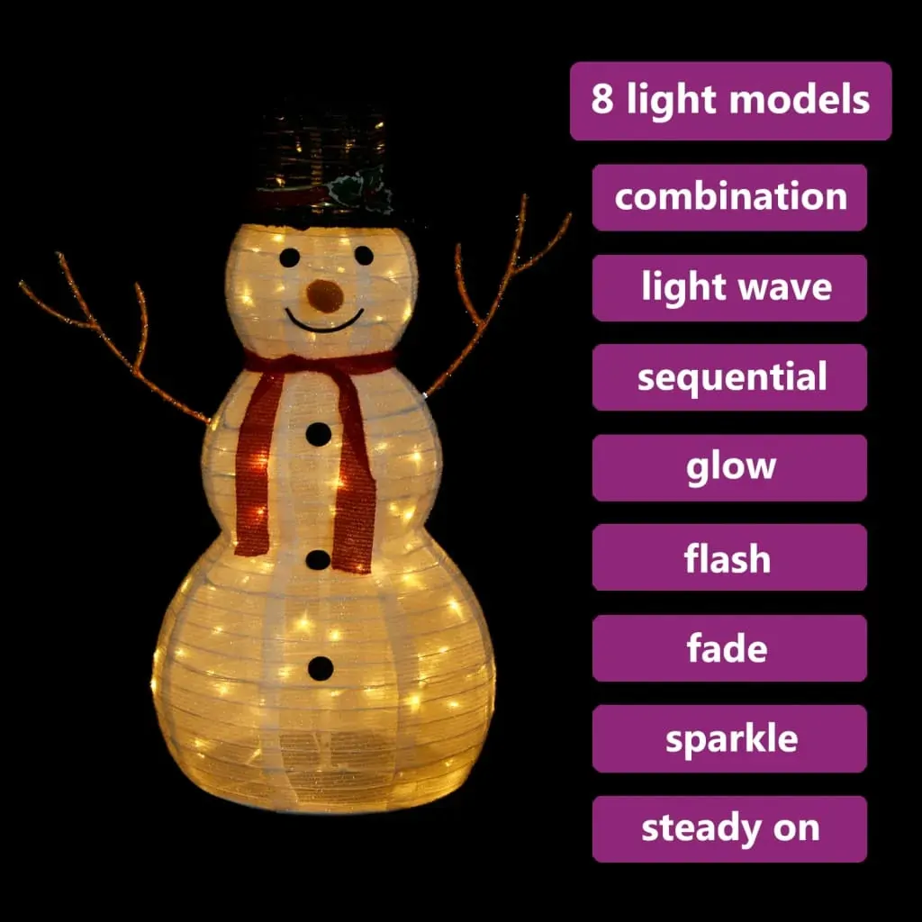 Decorative Christmas Snowman Figure with LED Luxury Fabric Price