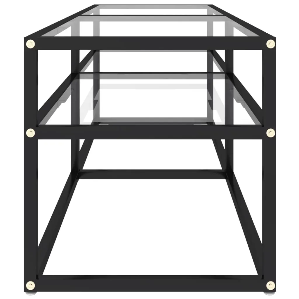 Bozeman TV Cabinet Transparent Tempered Glass Price