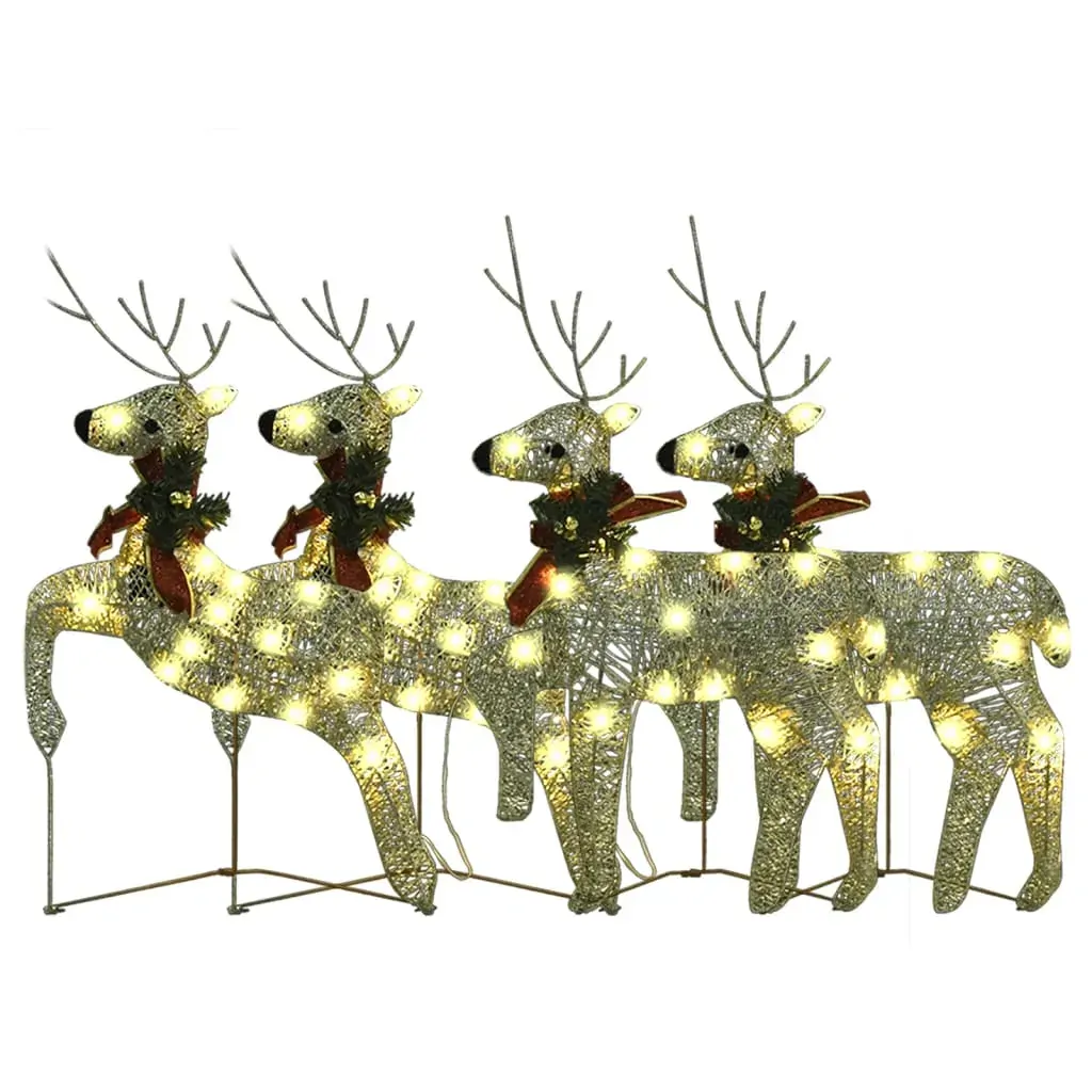 Christmas Reindeers Gold 40 LEDs Price