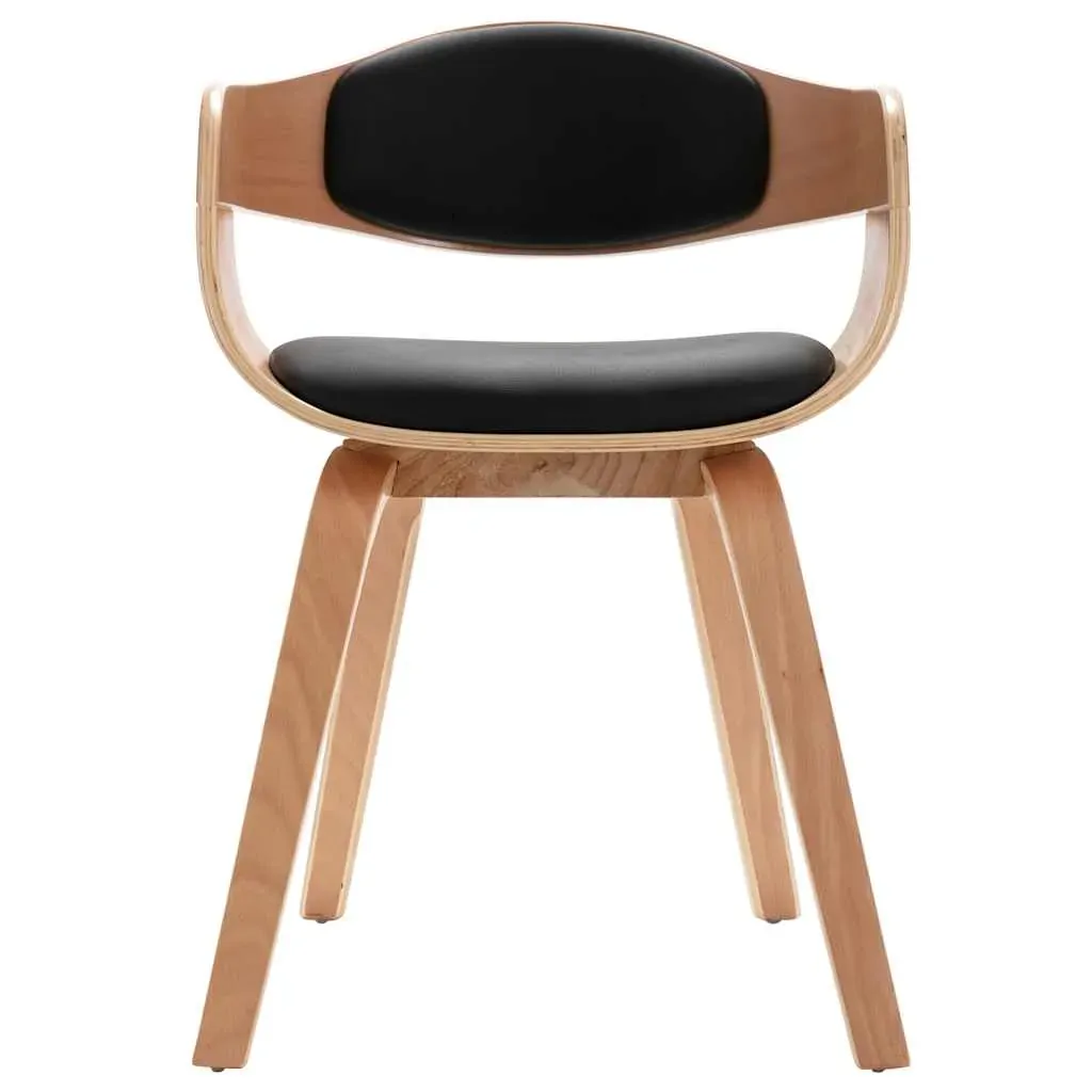 Dining Chairs Bent Wood and Faux Leather Price