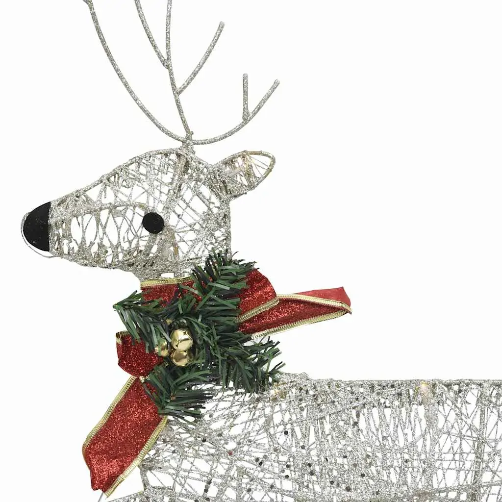 Reindeer & Sleigh Christmas Decoration 60 LEDs Outdoor Price