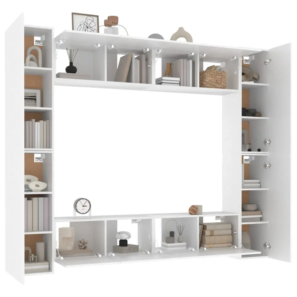 Burrillville 8 Piece TV Cabinet Set Engineered Wood Price