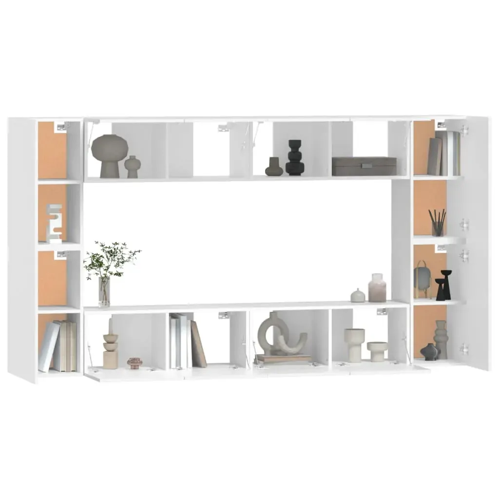Chowchilla 8 Piece TV Cabinet Set Engineered Wood Price
