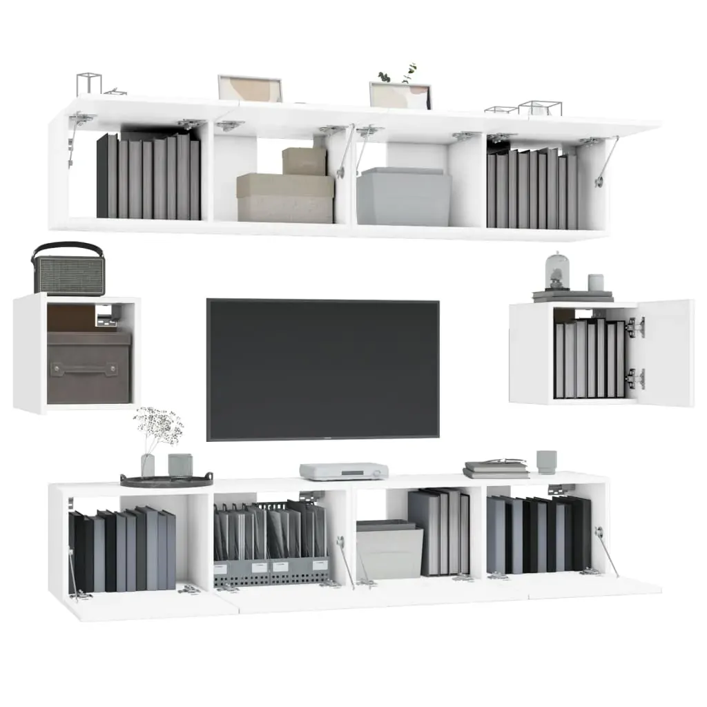 Eugene 6 Piece TV Cabinet Set Engineered Wood Price