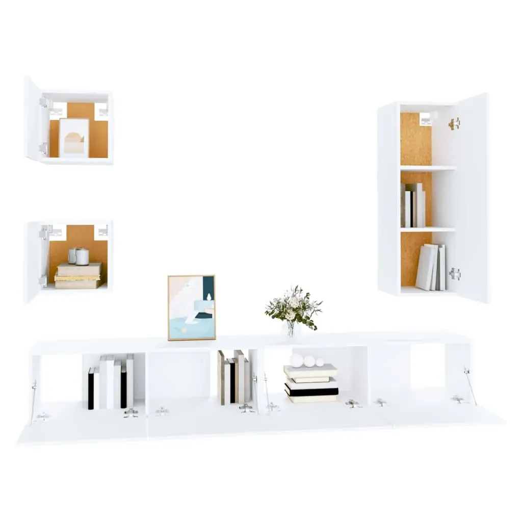 Edgemere 5 Piece TV Cabinet Set Engineered Wood Price