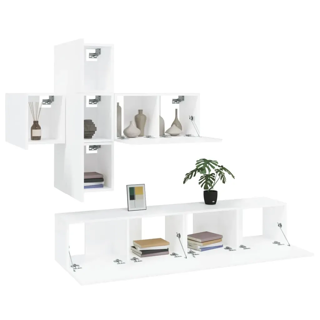 Haddon 7 Piece TV Cabinet Set Engineered Wood Price