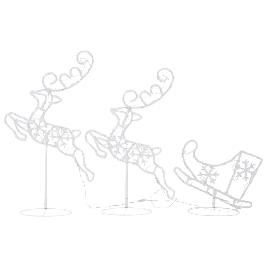 Acrylic Christmas Flying Reindeer&Sleigh 260x21x87cm Price
