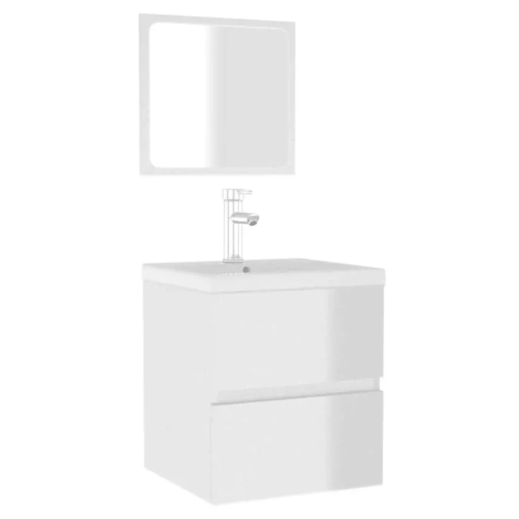 Bathroom Cabinet with Mirror Engineered Wood Price