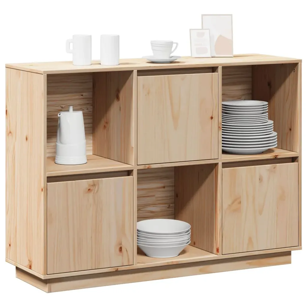 Sideboard 110.5x35x80 cm Solid Wood Pine Price