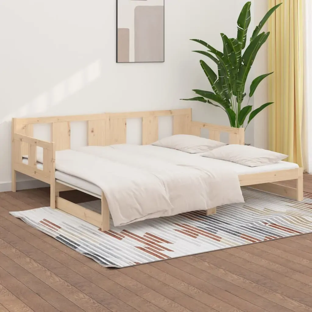 Devizes Pull-out Day Bed Solid Wood Pine 2x(92x187) cm Price