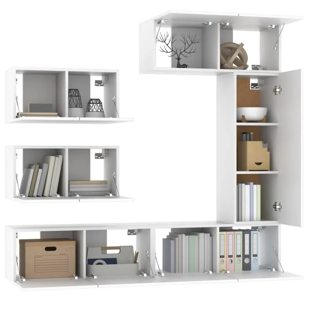 Driffield 7 Piece TV Cabinet Set Engineered Wood Price