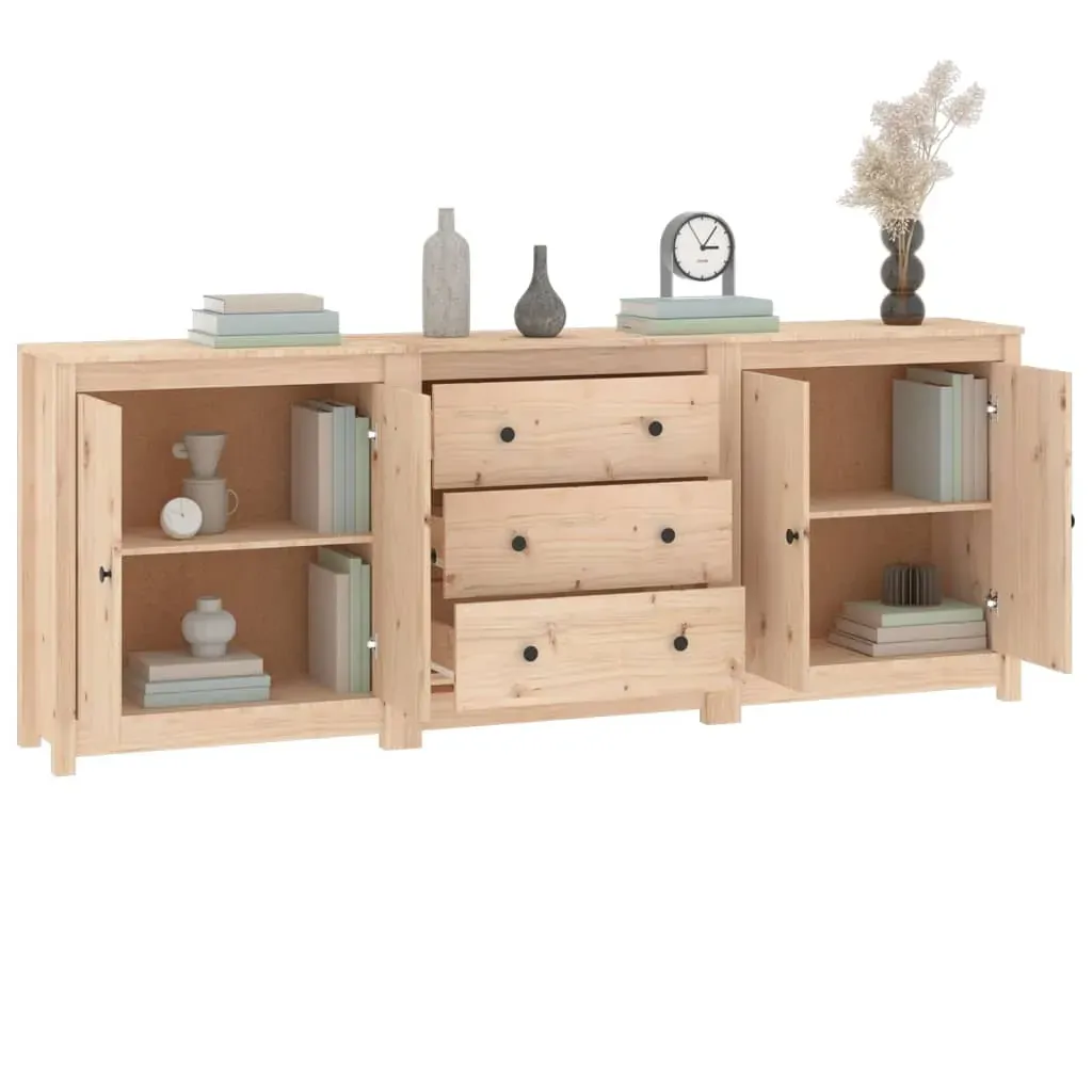 Sideboard 210x35x80 cm Solid Wood Pine Price
