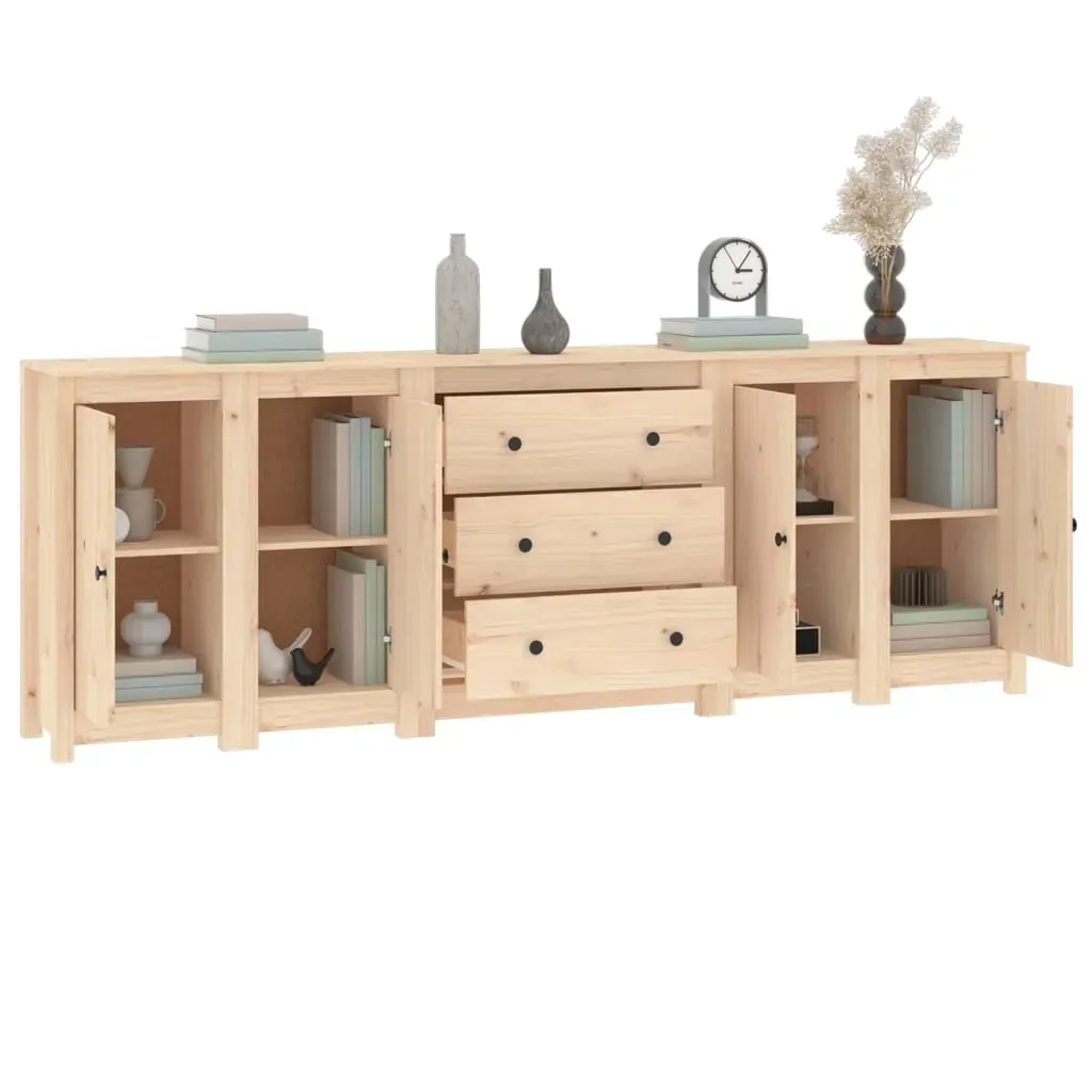 Sideboard 230x35x80 cm Solid Wood Pine Price
