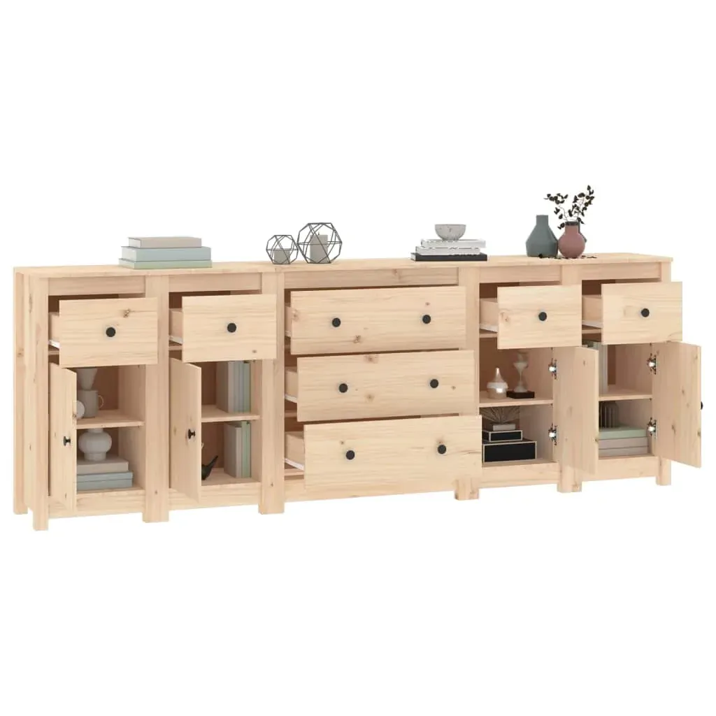 Sideboard 230x35x80 cm Solid Wood Pine Price