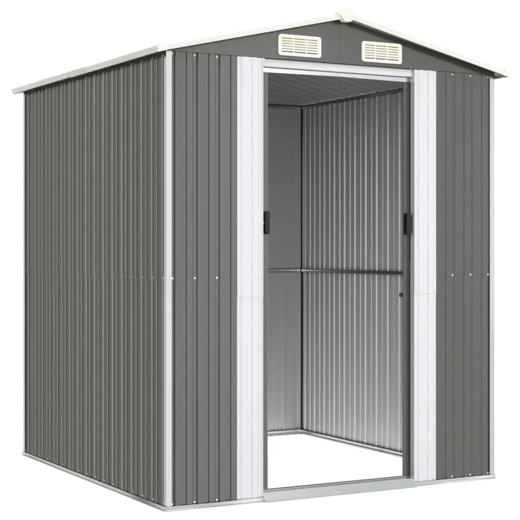 Garden Shed Light Grey Galvanised Steel Price