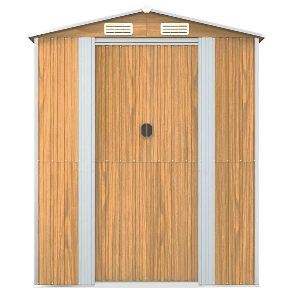 Garden Shed Light Brown Galvanised Steel Price