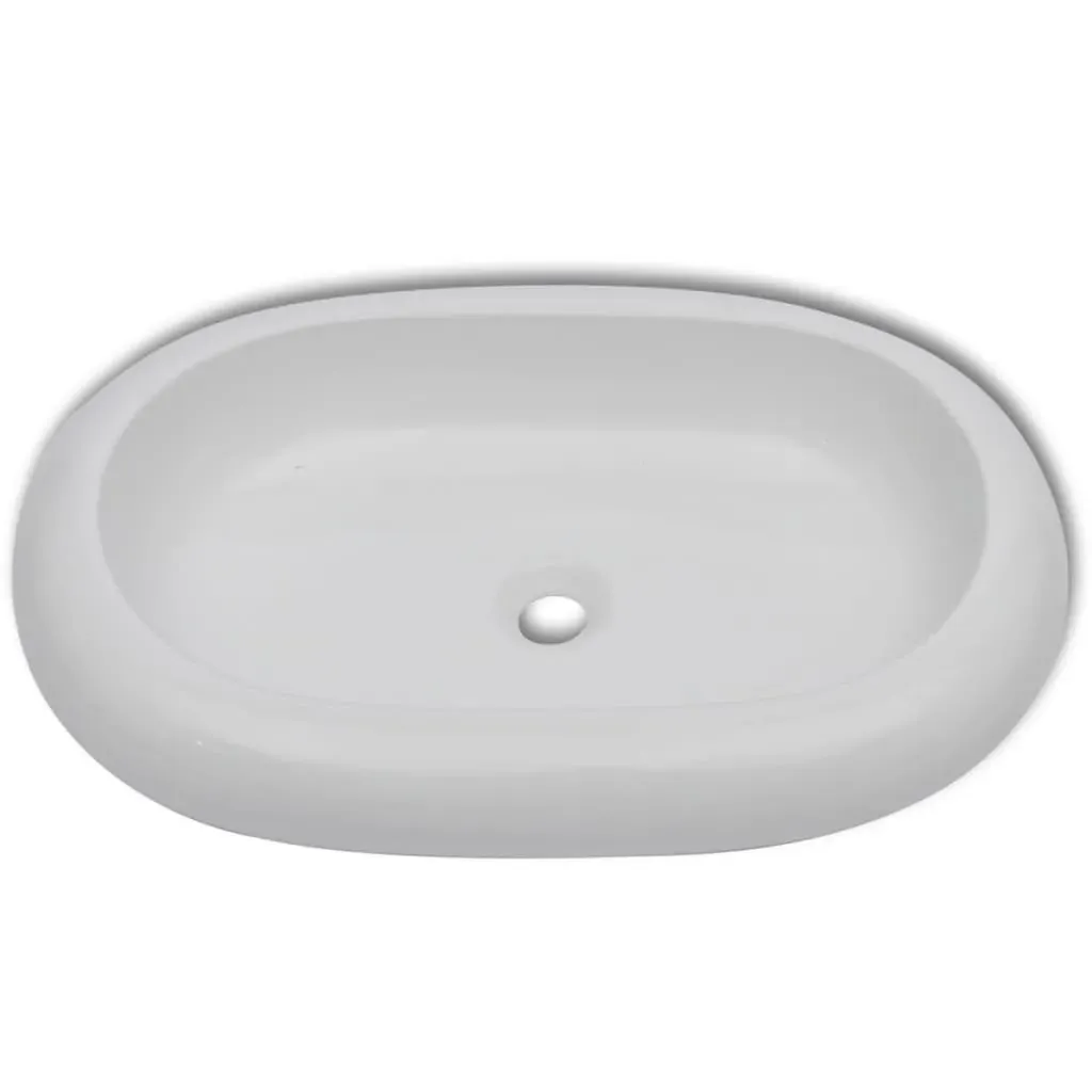 Luxury Ceramic Basin Oval-shaped Sink 63 x 42 cm Price