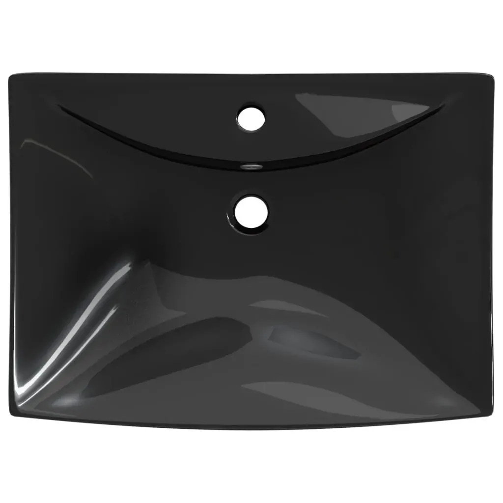 Luxury Ceramic Basin Rectangular with Overflow & Faucet Hole Price