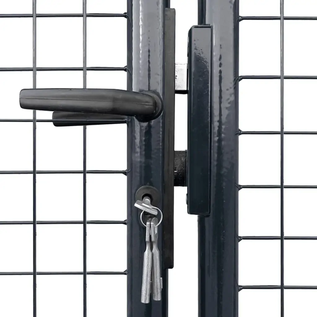 Mesh Garden Gate Galvanised Steel Grey Price