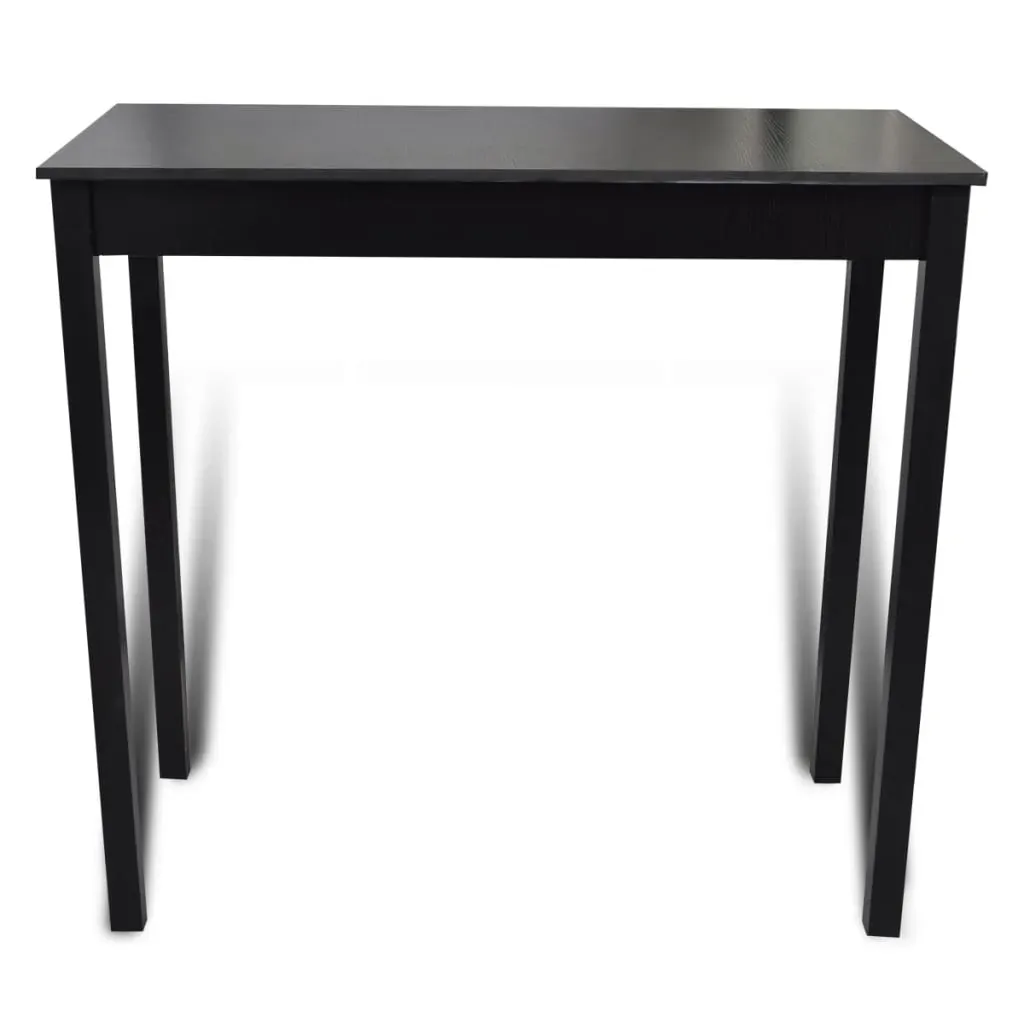 Bar Table with Bar Chairs Black Price