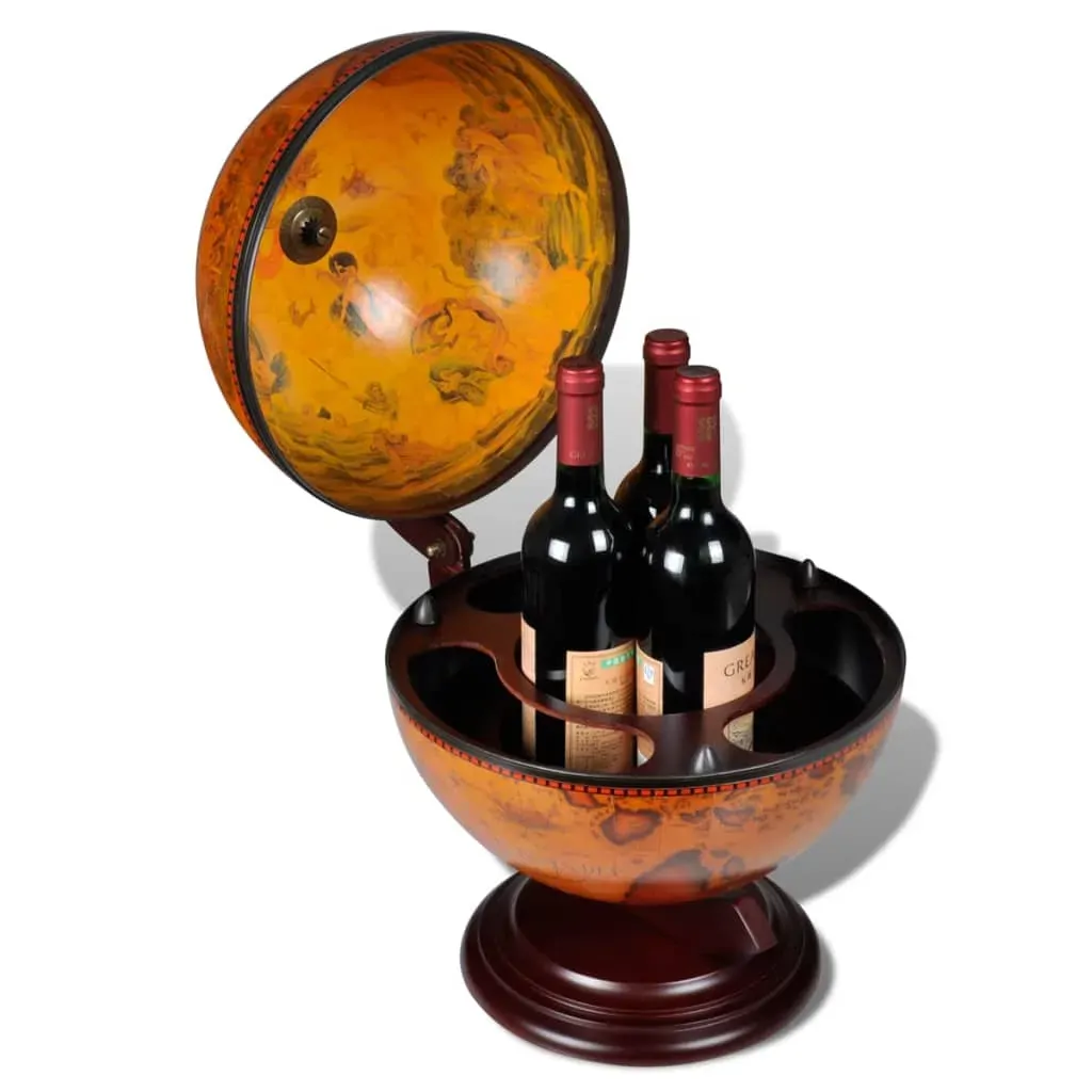 Tabletop Globe Bar Wine Stand Eucalyptus Wood Price