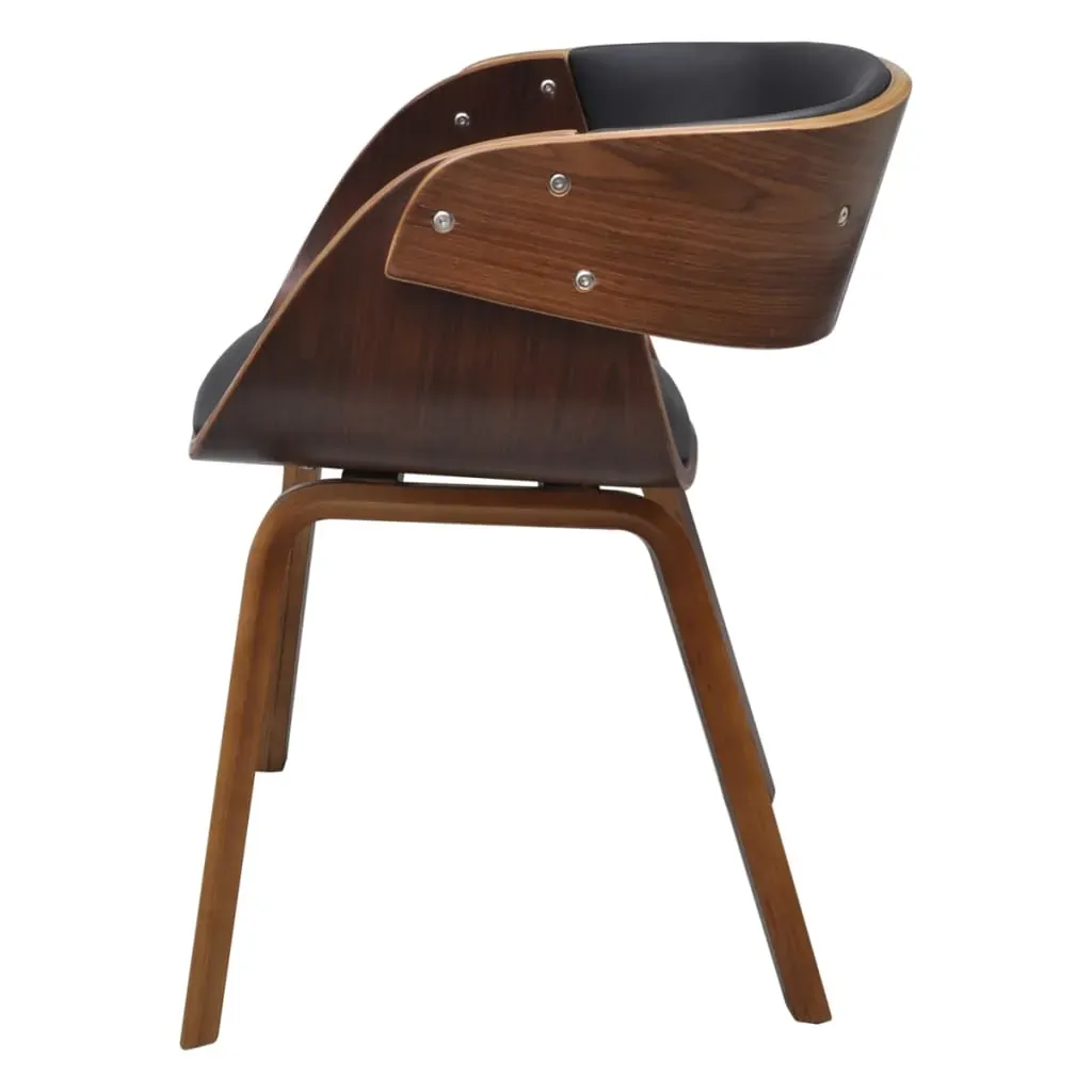 Dining Chair Bent Wood and Faux Leather Price