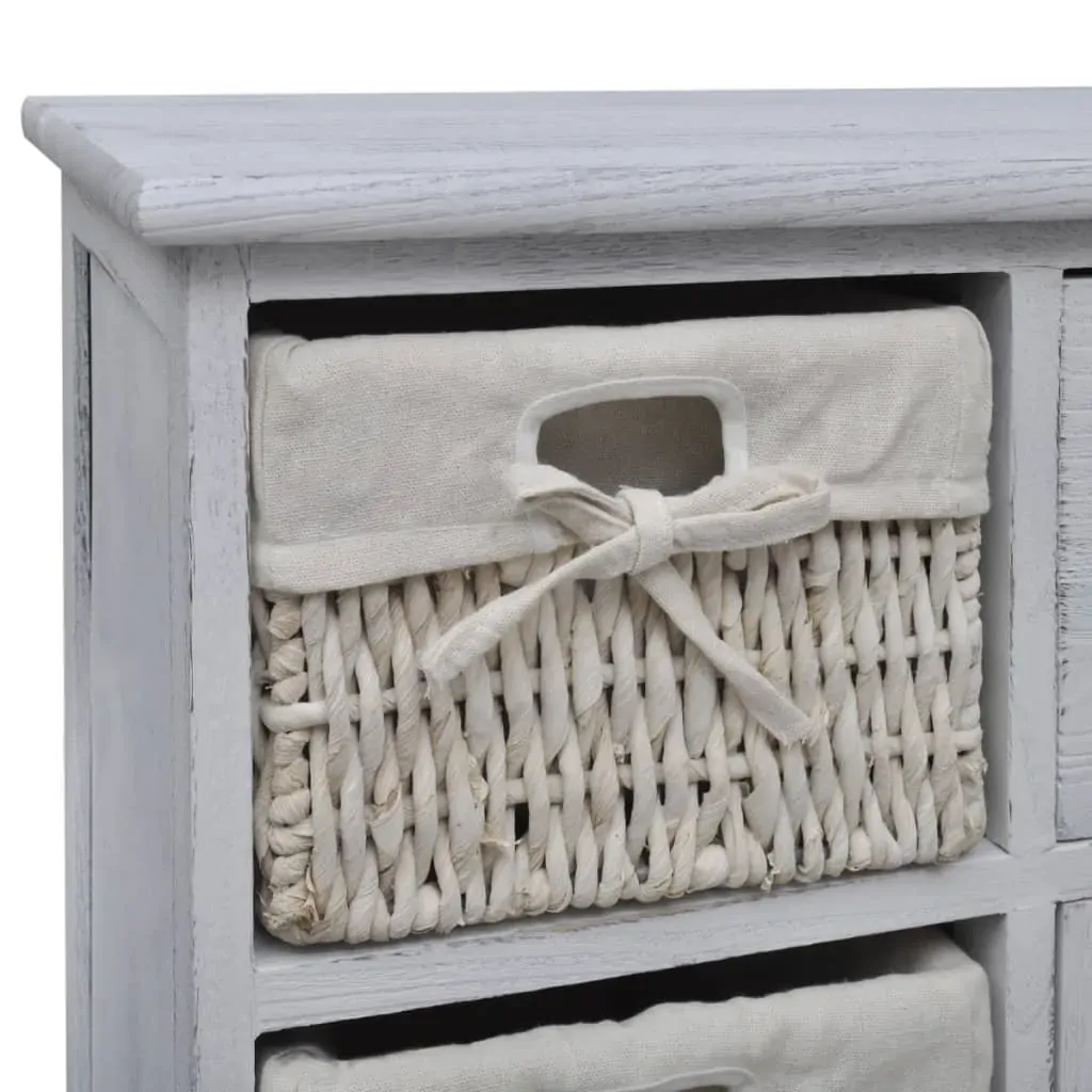Wooden Cabinet 3 Left Weaving Baskets Price