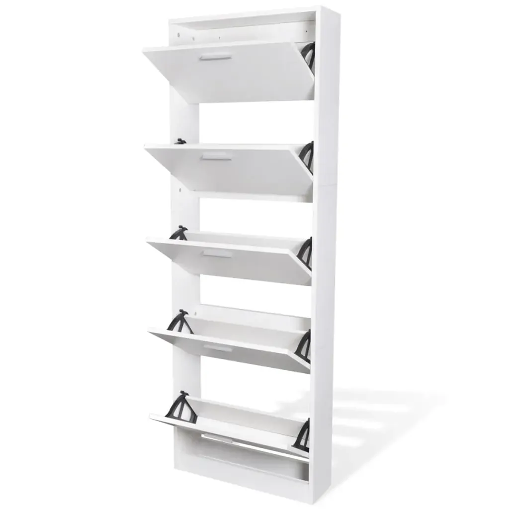 Wooden Shoe Cabinet with 5 Compartments Price